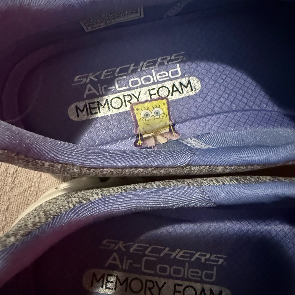 Skechers Gray and Blue Air-Cooled Sneakers - Picture 6 of 9